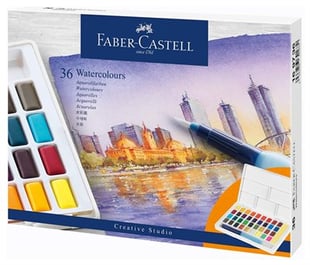 Faber-Castell - Watercolours in pans 36ct set (169736)