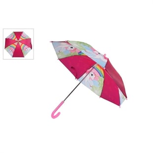 Paraply m/enhjørninge, 70x60cm