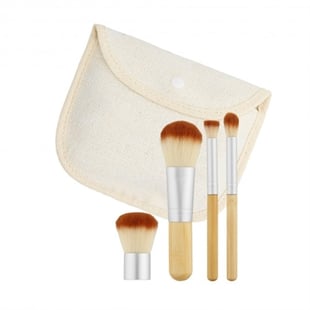  Mimo Makeup Brush Bamboo 4Pcs Set