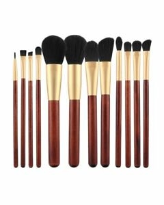  Mimo Makeup Brush Wooden 12' Set