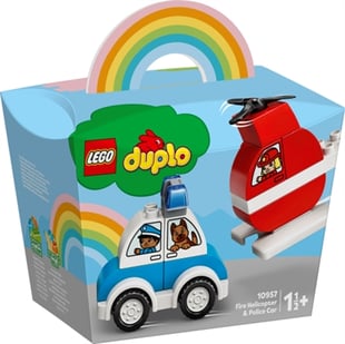 LEGO DUPLO Brandhelikopter och polisbil (10957)