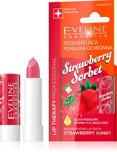 Eveline Lip Therapy Regenerating Lip Balm Strawberry Sorbet