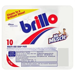 Mr Muscle Brillos Soap Pads 10'