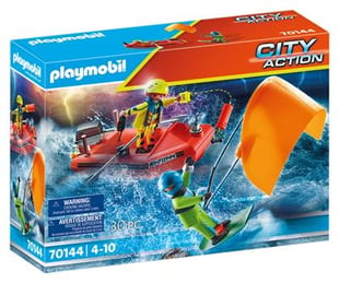 Playmobil Skibsredning: Kitesurferredning med båd (70144)
