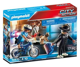 Playmobil Poliscykel: Jakten på väsktjuven (70573)