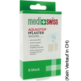 Bandage Medi+Swiss Strips Aqua 8'