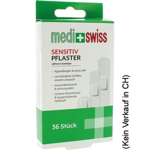 Wundverband Medi+Swiss Pflaster Sensitiv 36er