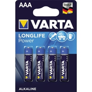 Battery Varta Micro Aaa 4Pcs Longlife Alkaline
