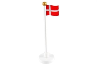 Födelsedag flagga i trä, danska, liten