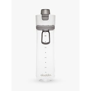 Aktive Trink Tracker Flasche 0,8 l, weiß / grau
