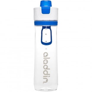 Aktive Trink Tracker Flasche 0,8L, weiß / blau