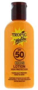 Tropic By Malibu Kids Sun Lotion SPF 50 100 ml 