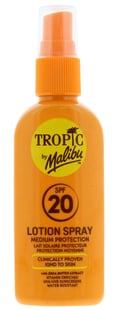 Tropic By Malibu 100ml SPF 20 Lotion Spra