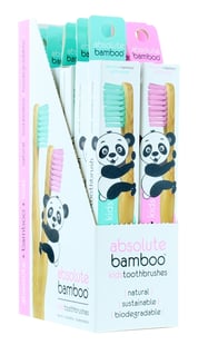 Absolute Bambus Tandbørste til børn Assorteret 