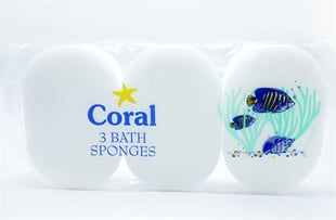 Coral Bath Sponge 3'