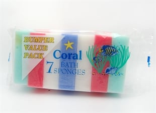 Coral Bath Sponge 7'
