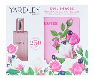 Yardley Yardley English Rose Presentaskar A5 Notebook + EDT 50 ml 