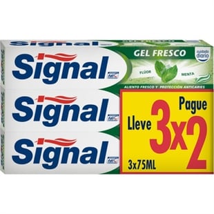 Signal toothpaste pack Fresh Gel 3x75ml