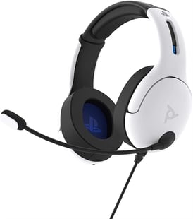 PDP LVL50 Wired Headset for PS4 and Playstation 5 White