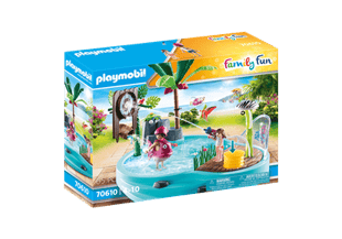 Playmobil - Sjov pool med vandpistol (70610)