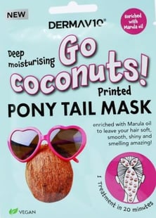Derma V10 Tryckt Go Coconut Pony Tail Mask 6  