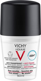 Vichy HOMME anti-transpirant anti-traces 48h deo roll-on 50 ml
