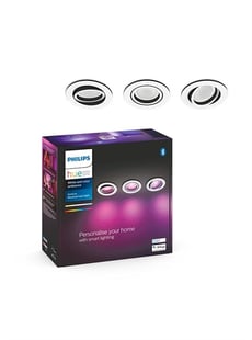  Philips Hue White and Color ambiance Centura indbygningsspots 3-pak 3 stk 