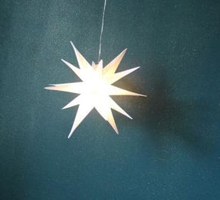  Stjerne I Hvitt LED 35cm, For innendørs og utendørs 1 stk 
