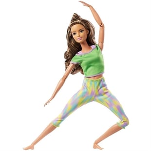 Barbie - Made to Move Doll - Brunette (GXF05)