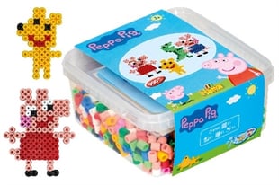 Hama Beads Maxi - Peppa Pig beads and pin plate in bucket (8750)