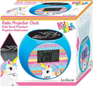 Lexibook - Unicorn Projector Radio Alarm Clock (RL975UNI)