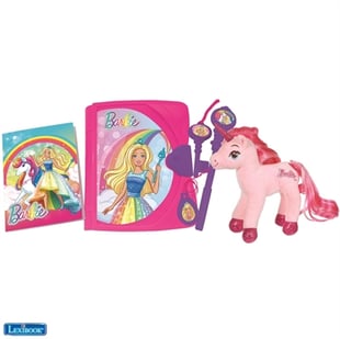 Lexibook - Barbie Electronic Secret Diary with a Unicorn plush and accessories (SD15BBY)