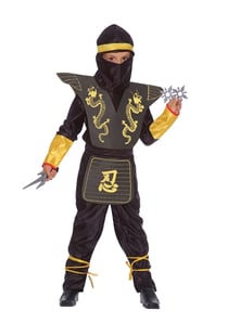 Ciao - Costume - Black Ninja Deluxe Set (6-8 years)