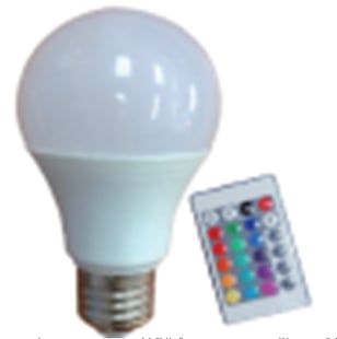 Färgade glödlampor - LED {stor sockel E27)