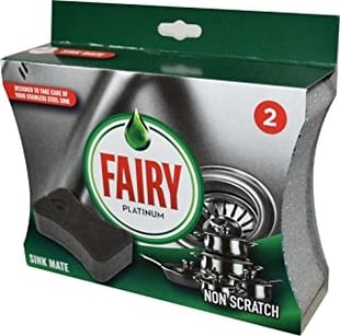 Fairy Platinum Non Scratch Washing Up Sponge 2 stk 