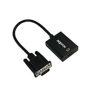 VGA till HDMI med Audio Adapter approx! APPC25 3,5 mm Micro USB 20 cm 720p/1080i/1080p