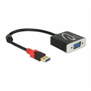 USB 3.0 till VGA Adapter DELOCK 62738 20 cm Svart