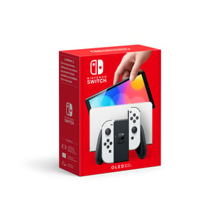 Nintendo Switch-konsol OLED med Joy-Con svart och vit