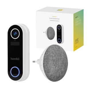 Hombli - Smart Doorbell 2 Promo Package (Doorbell 2 + Chime 2) Vit