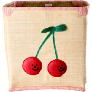 Ris - Raffia Basket - Cherry Large