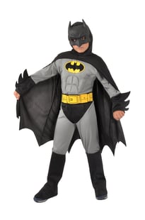 Ciao - Kostym med muskler - Batman (Grå) (135 cm)