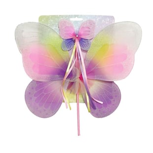 Tinka Magic - fjärilsvingar och trollstav - rosa/lila