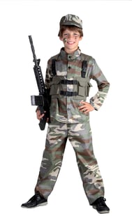Ciao - Kostym - Soldat (124 cm)
