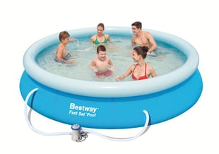Bestway - Fast uppsättning Pool 366x76cm med pump (5377 L)