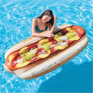 Luftmadrass Intex Hot dog (180 X 89 cm)