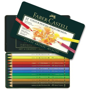 Faber-Castell - Polychromos färgpennor i burk med 12 st.