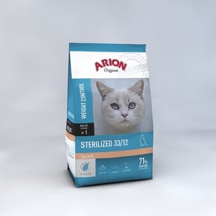 Arion - Kattefoder - Original Cat Sterilized - Laks - 7,5 Kg
