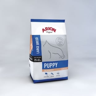 Arion - Hundfoder - Puppy Large - Lax och ris - 12 kg