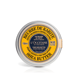 L'Occitane Shea Butter 150ml Organic Cerified & Fair Trade Approved / Enriched With Vitamine E