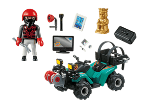 Playmobil Robber'  Quad With Loot 6879